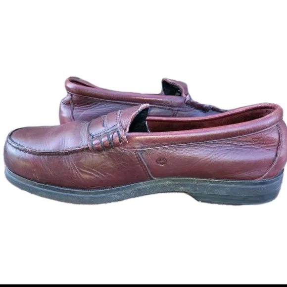 RedWing STEEL TOE Brown Leather Penny Loafer Slip Red Wing SAFETY WORK Men 10.5 - Picture 5 of 13